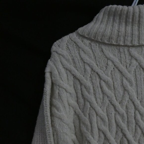 Cream Turtleneck Sweater | xl - extra large - Picture 9 of 16
